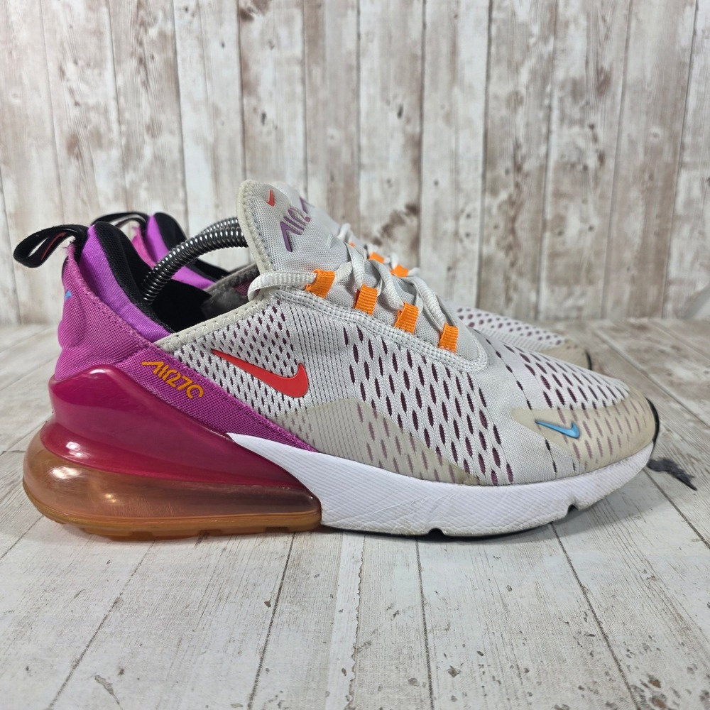 Nike Air Max 270 Womens 11 Light Bone Purple Orange FD0824-100 Running Shoes